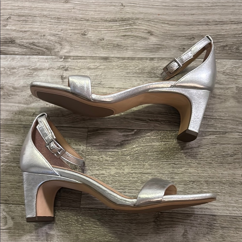 Elegant Silver Women's Heels
